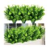 TEMCHY Flores artificiales de boj de flores artificiales