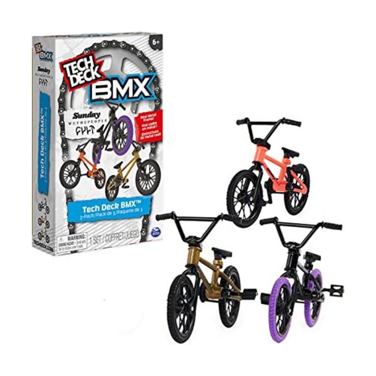TECH DECK BMX Paquete de 3 bicicletas de dedo