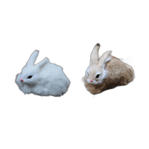 TBoxBo Paquete de 2 juguetes de conejo realistas_1