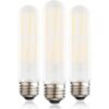 T10 Frosted LED Bulbs Warm White 2700KDimmable 6W LED_1