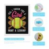 Sí I Throw Like A Girl Want A Lesson Softball Cool DIY 5D