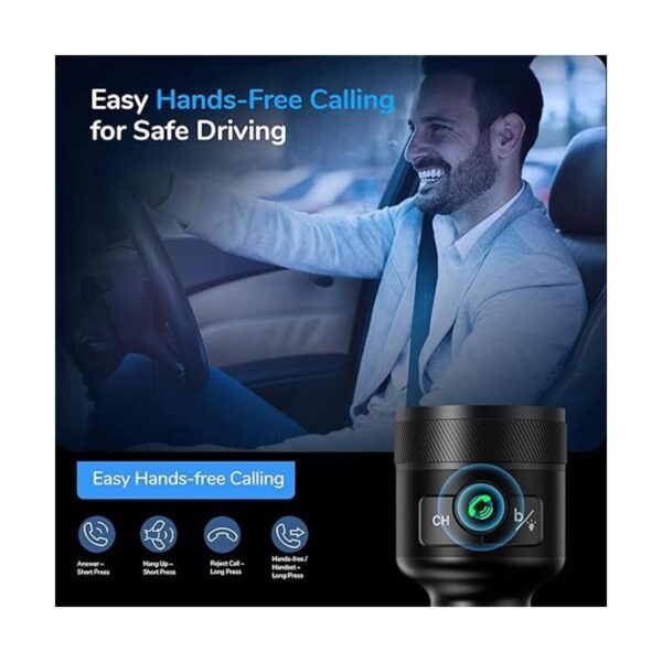 Syncwire Transmisor FM Bluetooth 5.1 para automóvil 38 W_5