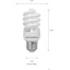 Sylvania Bombilla en espiral CFL T2 de 13 W equivalente a_5