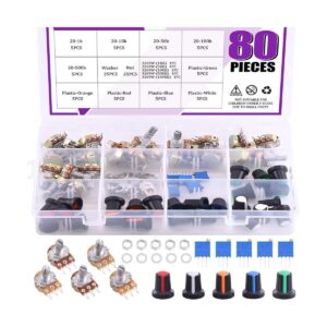 Swpeet Kit surtido de potenciómetro de 1K500K ohmios con