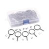 Swpeet Kit de 450 llaveros planos negros de 65 pulgadas