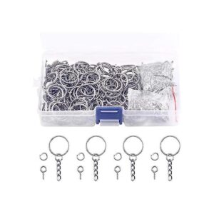 Swpeet Kit de 450 anillos de plata de 45 pulgadas de