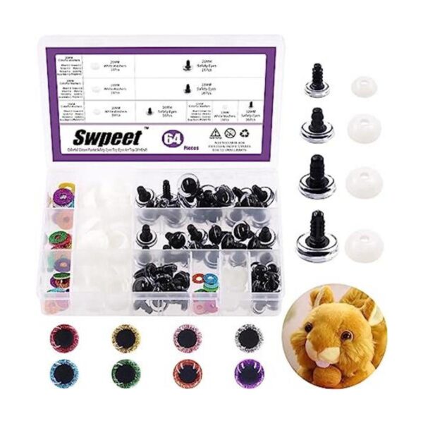 Swpeet Juego de 64 piezas de 0.472 in 0.630 in 0.709 in