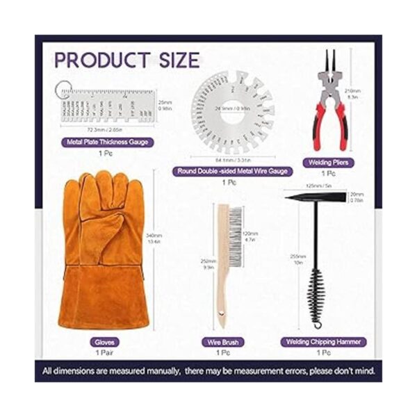Swpeet 7 martillos de soldadura de alambre para arañazos