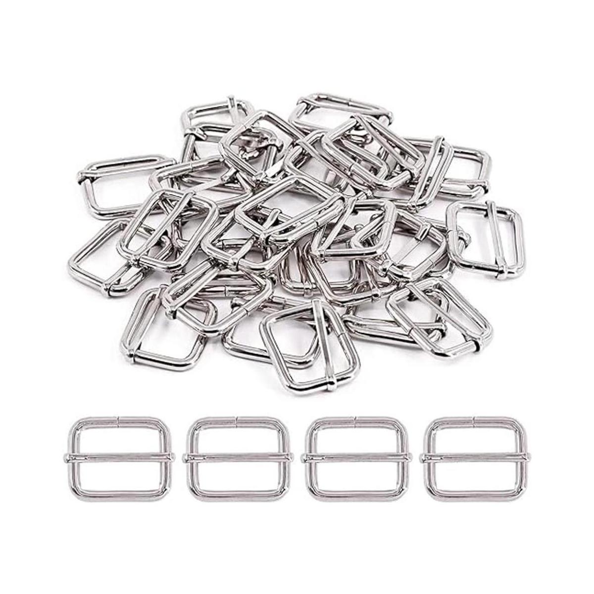 Swpeet 60 anillos de metal resistentes de 0.984 in para