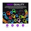 Swpeet 360 anillos de enlace acrílico de 15 colores
