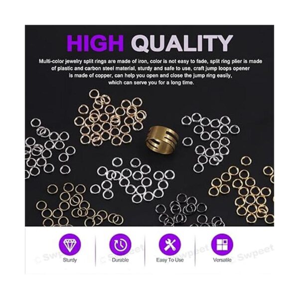 Swpeet 3502 anillos de salto dobles cerrados de 0.236 in y
