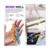 Swpeet 360 anillos de enlace acrílico de 15 colores