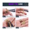 Swpeet 3502 anillos de salto dobles cerrados de 0.236 in y