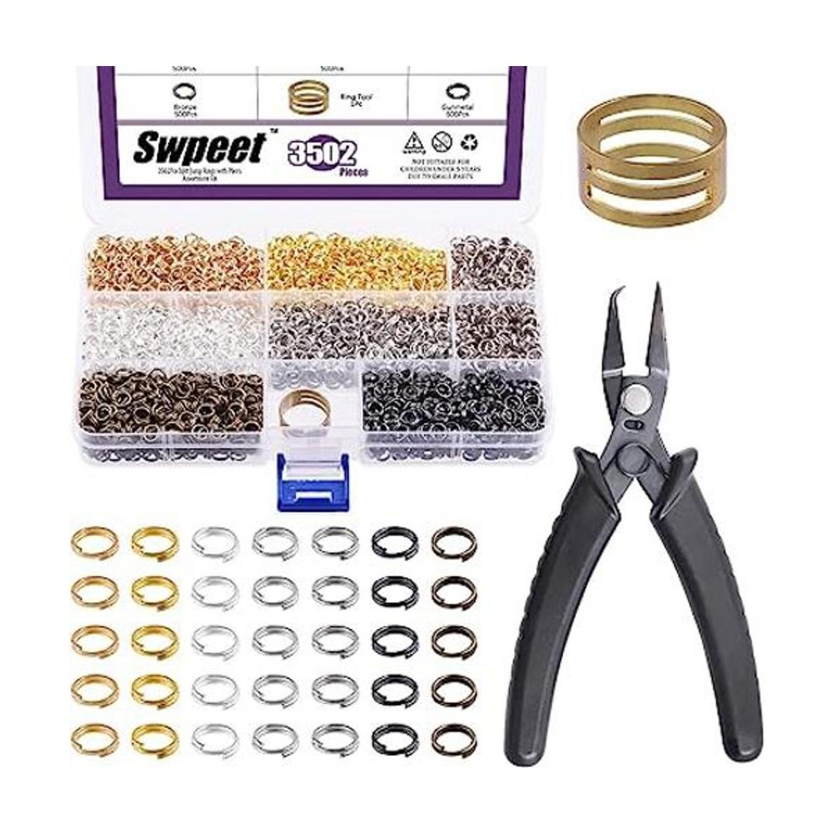 Swpeet 3502 anillos de salto dobles cerrados de 0.236 in y