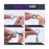 Swpeet 360 anillos de enlace acrílico de 15 colores