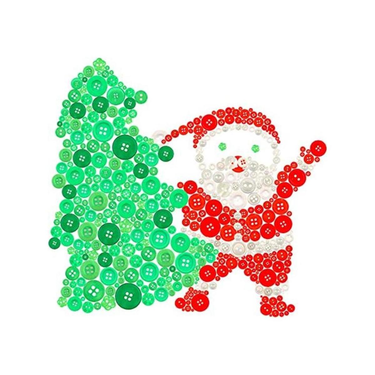 Swpeet 1000 botones de manualidades de Navidad varios