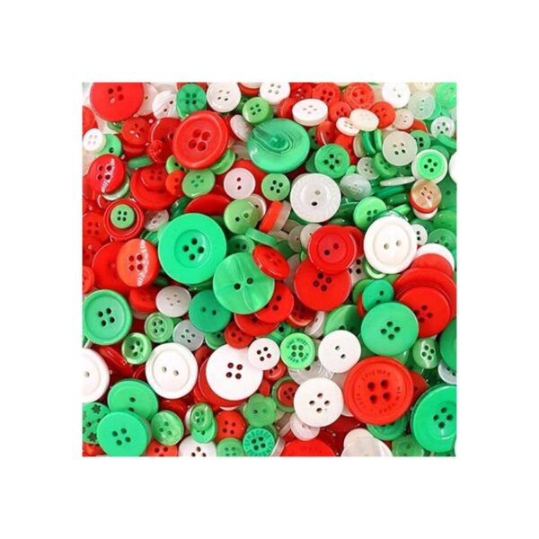 Swpeet 1000 botones de manualidades de Navidad varios