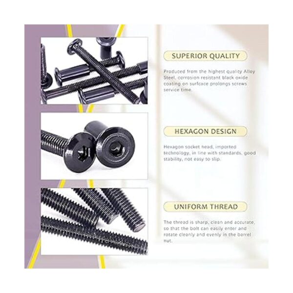 Swpeet 120 piezas M6 x 1.575 in1.969 in2.362 in2.756_3