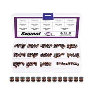 Swpeet 140 unidades de 14 valores 2.2UH 680UH CD54 Kit_1