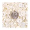 Swpeet 1000 botones blancos de Navidad 2 y 4 agujeros