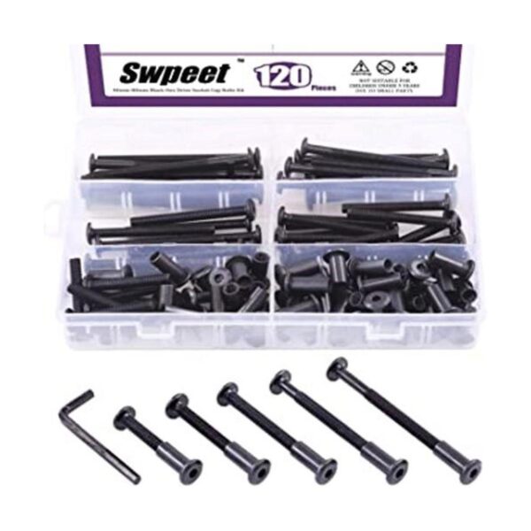 Swpeet 120 piezas M6 x 1.575 in1.969 in2.362 in2.756_1