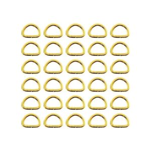 Swpeet 150 anillos en D de metal multiusos de 34 pulgadas