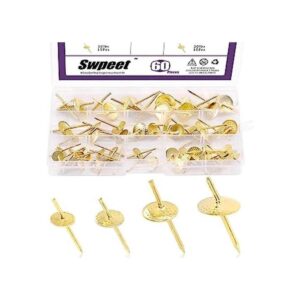 Swpeet Juego de 60 perchas de 4 tamaños diferentes 10 Ib