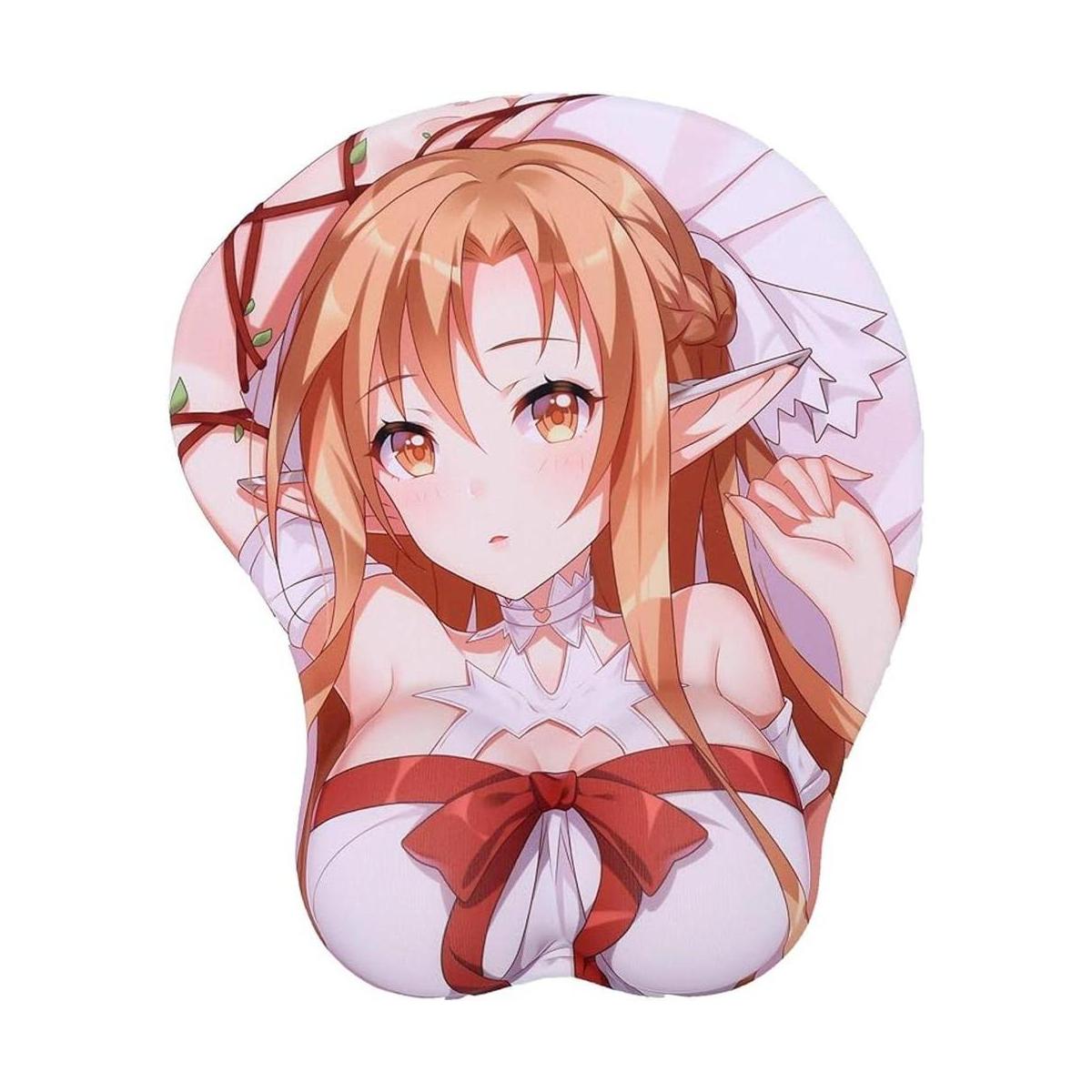 Sword Art Online Asuna 3D Anime Mouse Pads con resto