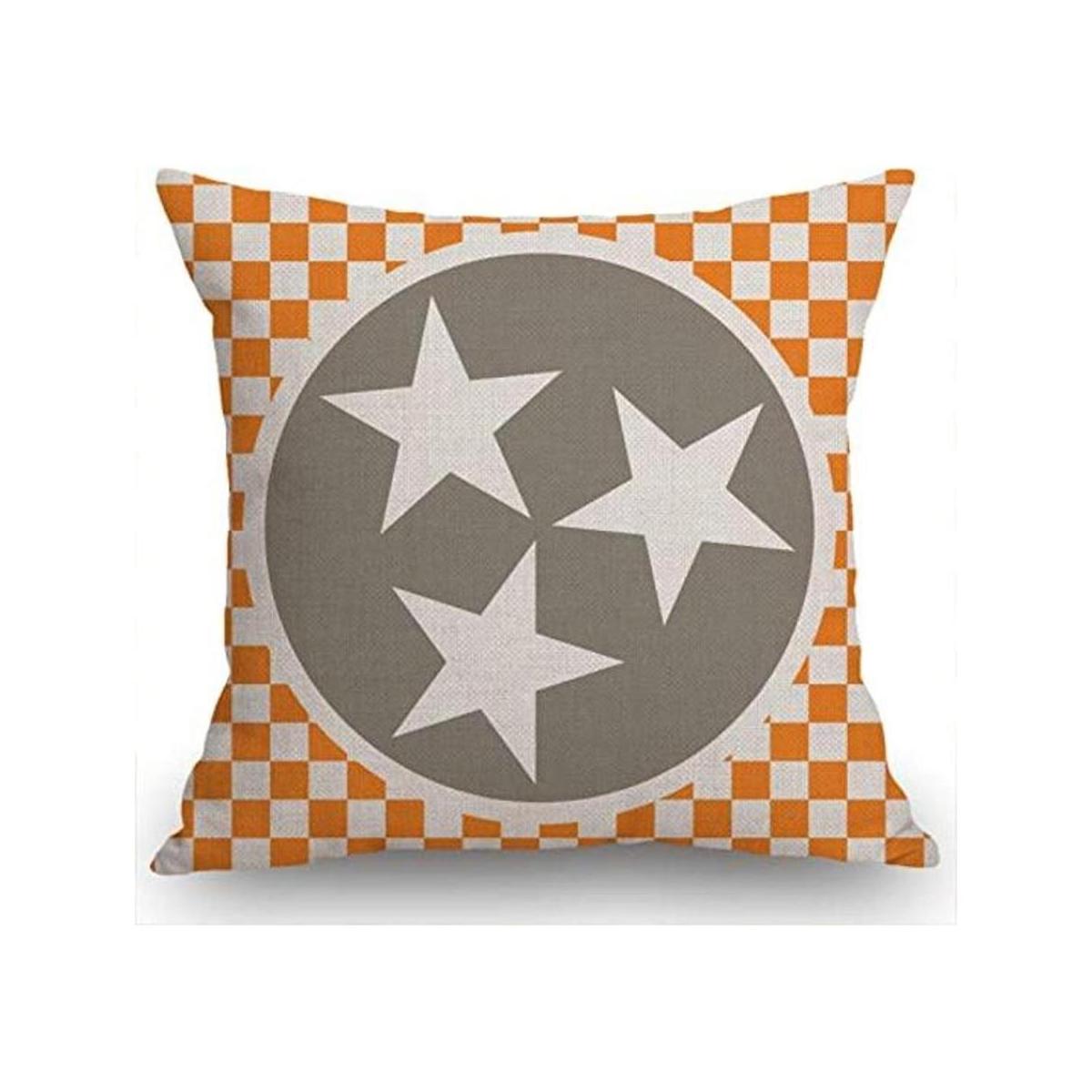 Swono Tennessee Funda de cojín algodón lino 18.0 x