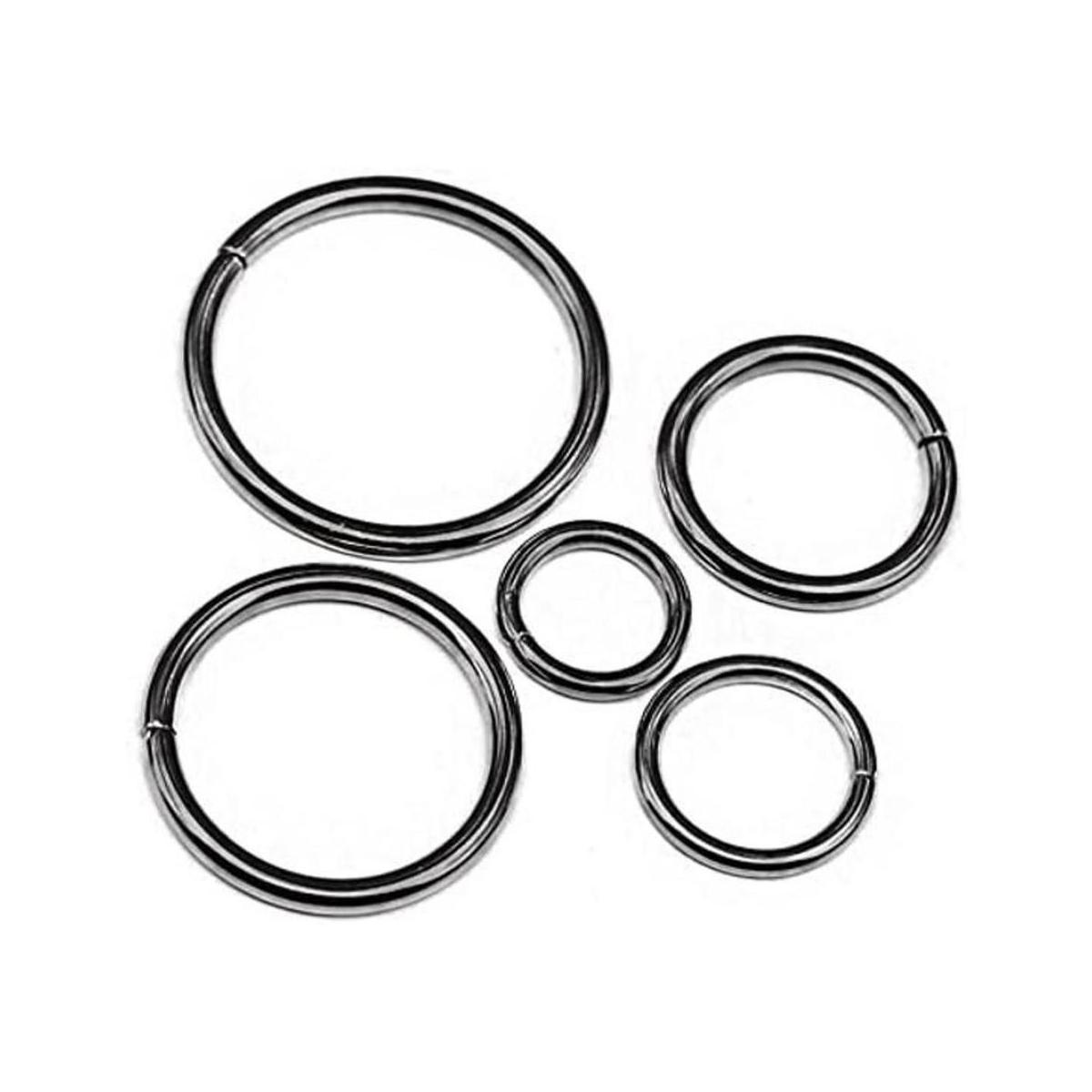 Swpeet 50 anillos de metal multiusos para cinturones