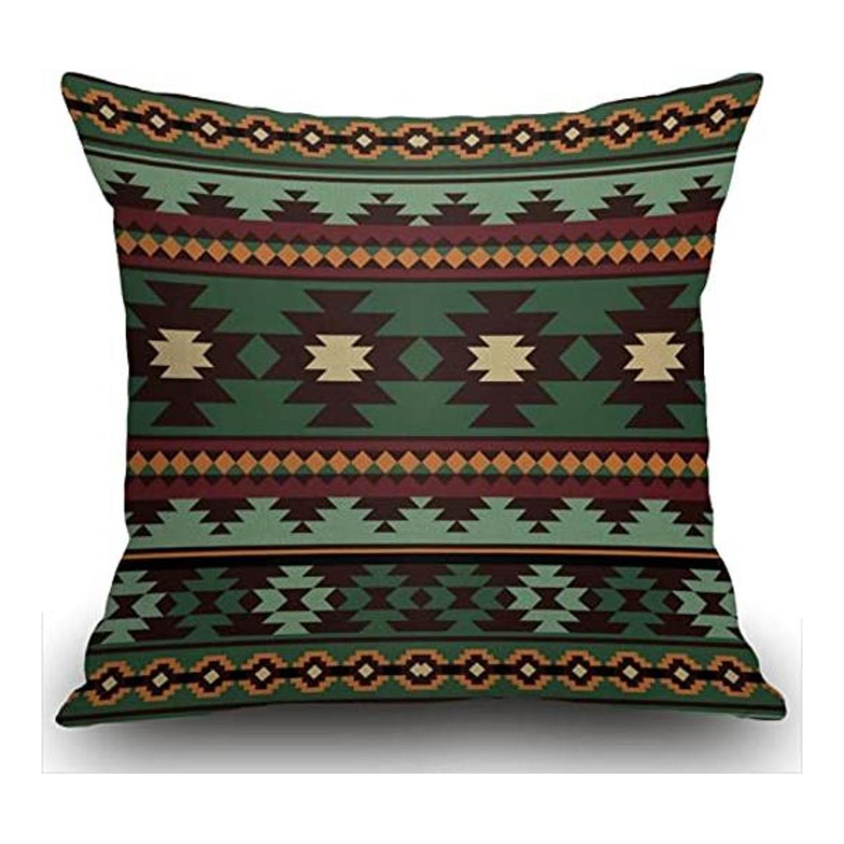 Swono Funda de almohada decorativa de estilo rústico para