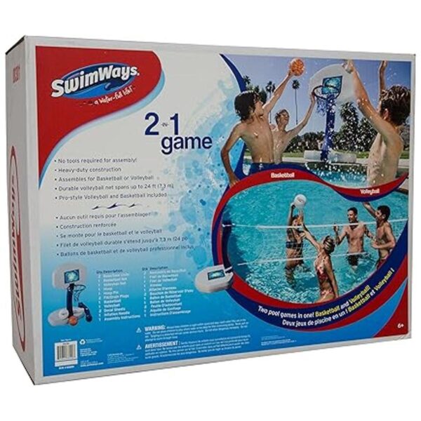 SwimWays set 2 en 1 juegos para alberca OS Multicolor_6