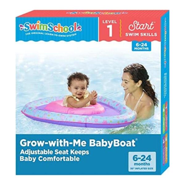 SwimSchool Lil Narwal Flotador de piscina para bebés con_1
