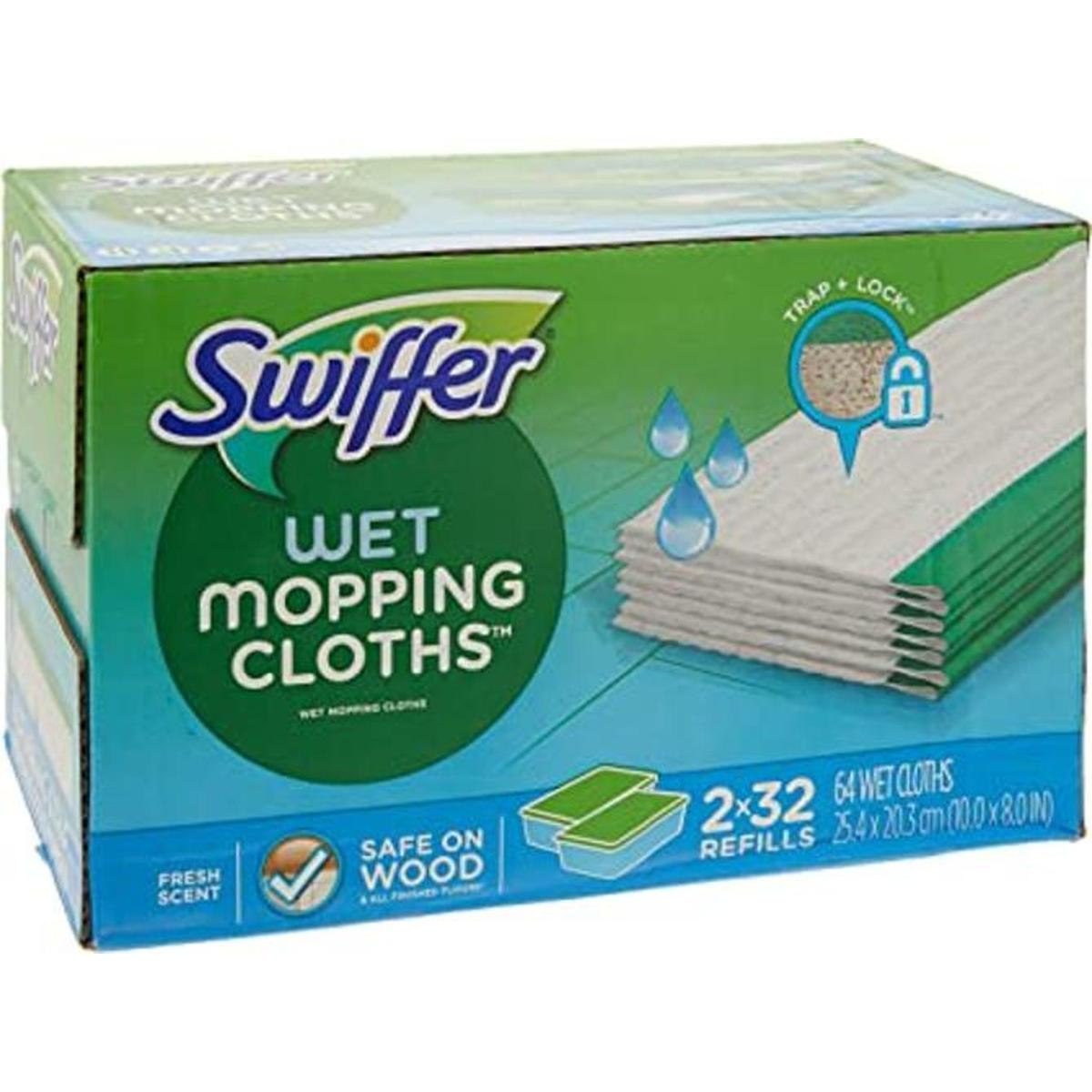 Swiffer Sweeper Wet Repuestos de paños de trapeador con