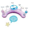 SwimSchool Flotador para piscina infantil con 5 consolas
