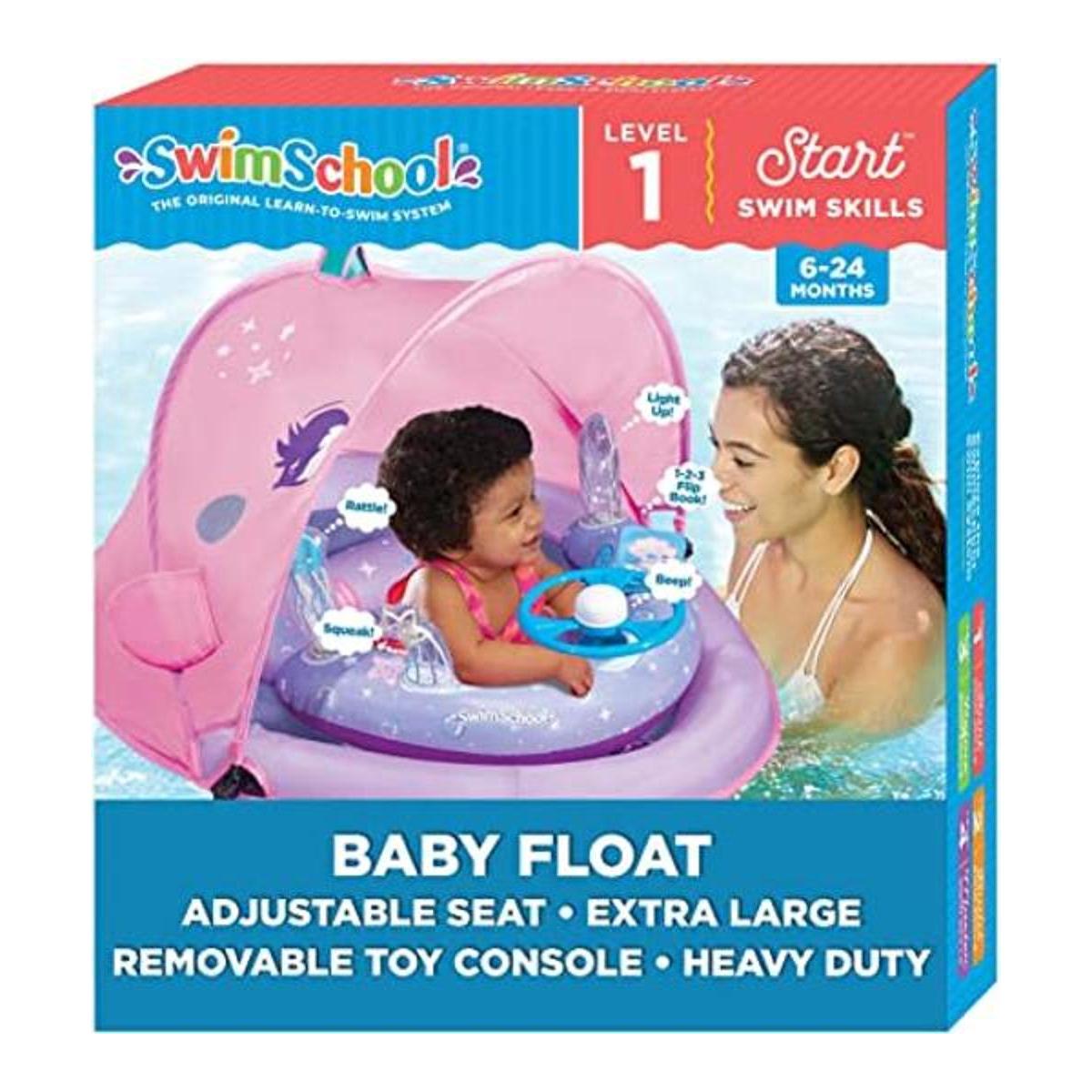 SwimSchool Flotador para piscina infantil con 5 consolas