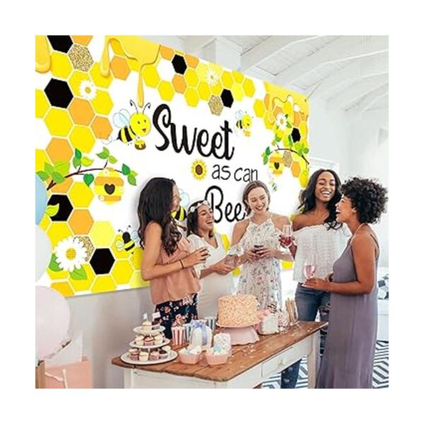 Sweet as Can Bee Telón de fondo de abeja para fiesta de