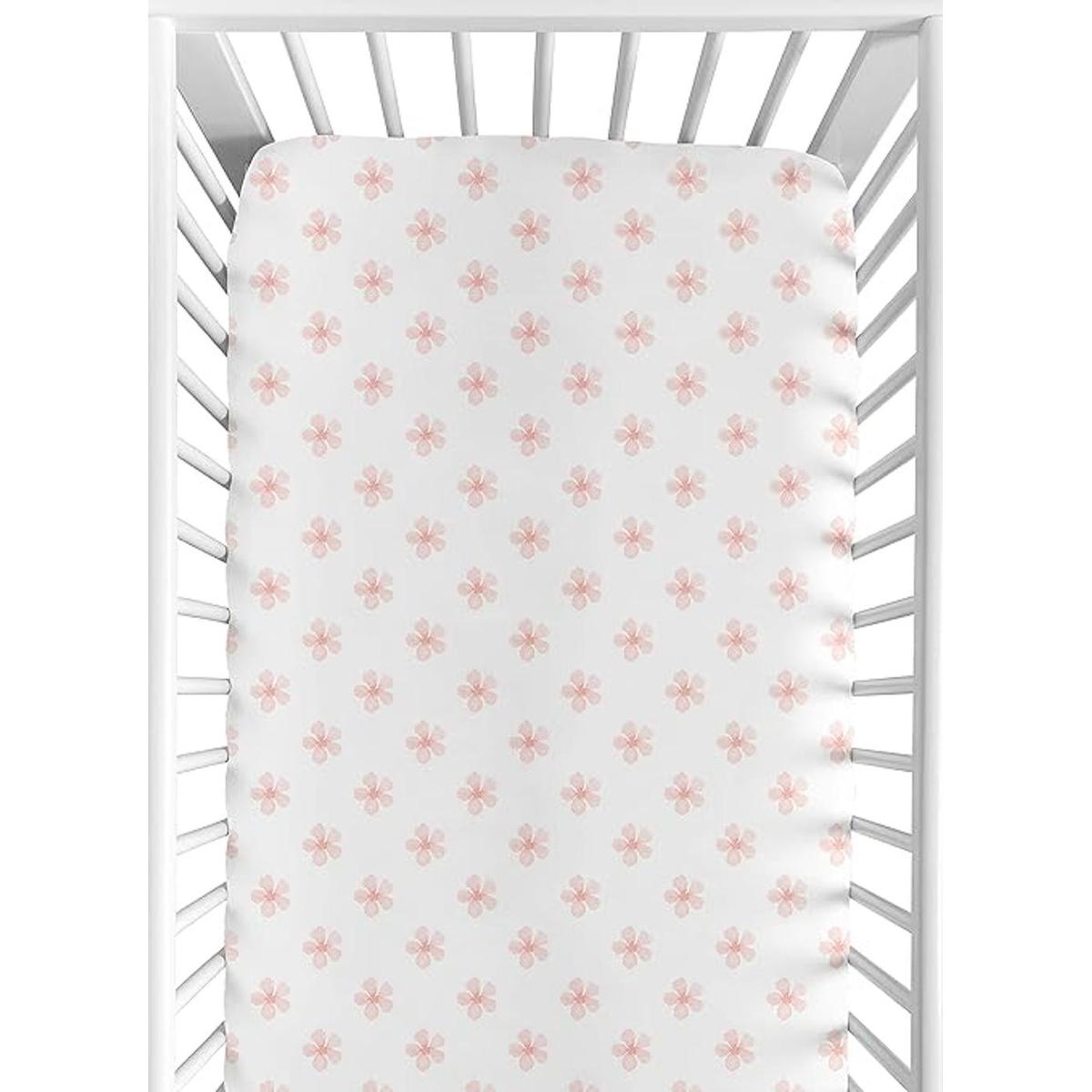 Sweet Jojo Designs Pink and White Flower Blossom Girl