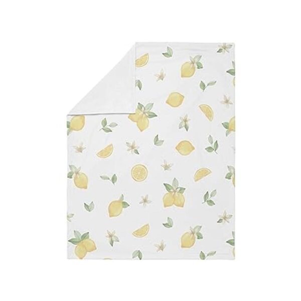 Sweet Jojo Designs Lemon Floral Baby Girl Manta recibiendo_2