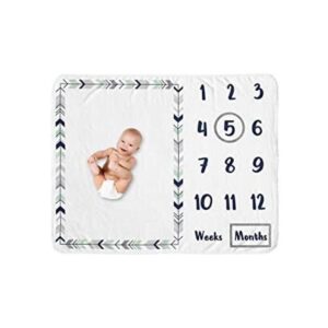 Sweet Jojo Designs Woodland Arrow Boy or Girl Milestone_1