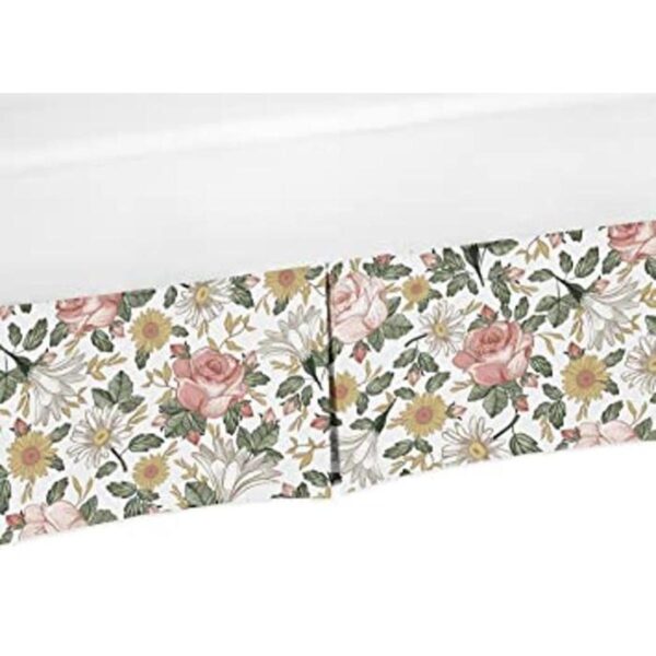 Sweet Jojo Designs Vintage Floral Boho Girl Plisada Bebé_1