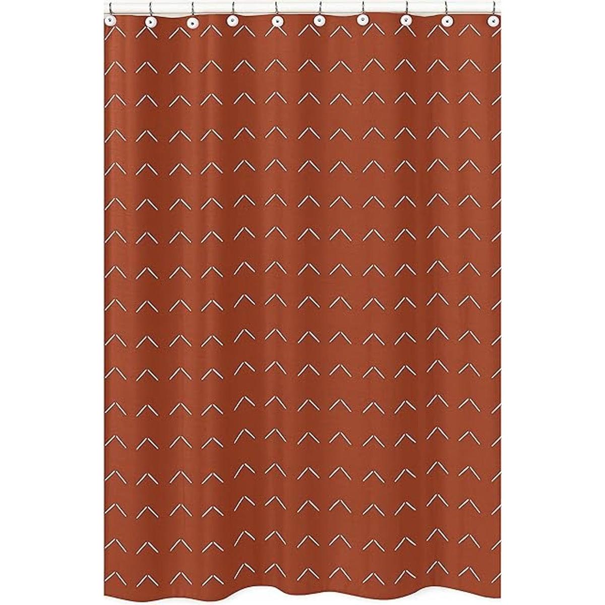 Sweet Jojo Designs Cortina de ducha de tela de baño Boho
