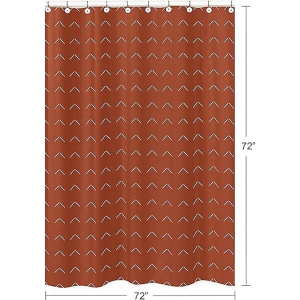 Sweet Jojo Designs Cortina de ducha de tela de baño Boho_5