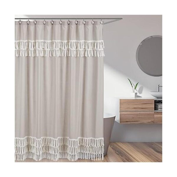 Sweet Jojo Designs Cortina de baño bohemia de tela de_2