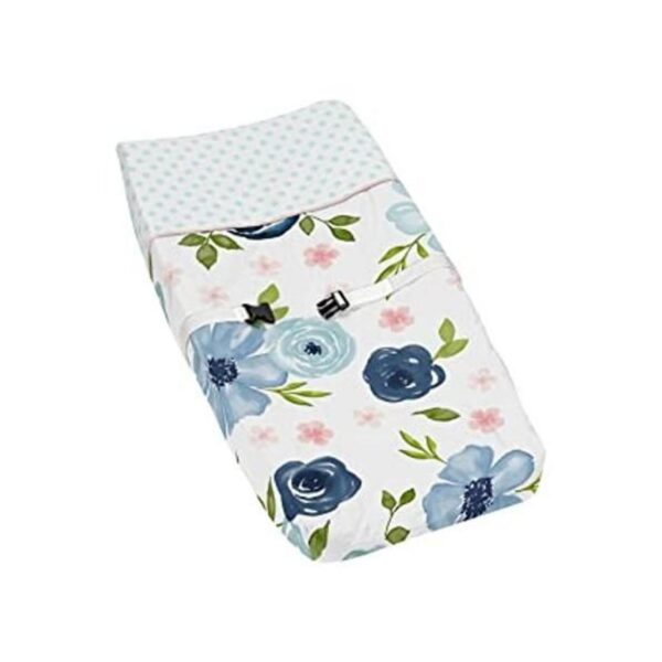 Sweet Jojo Designs Funda para cambiador color azul_1