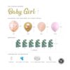 Sweet Baby Co. Decoraciones de baby shower para niña con_3