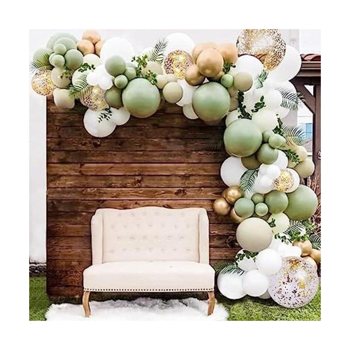 Sweet Baby Co. Kit de guirnalda de globos verde salvia