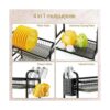 Swedecor Escurridor de platos pequeño de 2 niveles_5