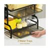 Swedecor Escurridor de platos pequeño de 2 niveles_6
