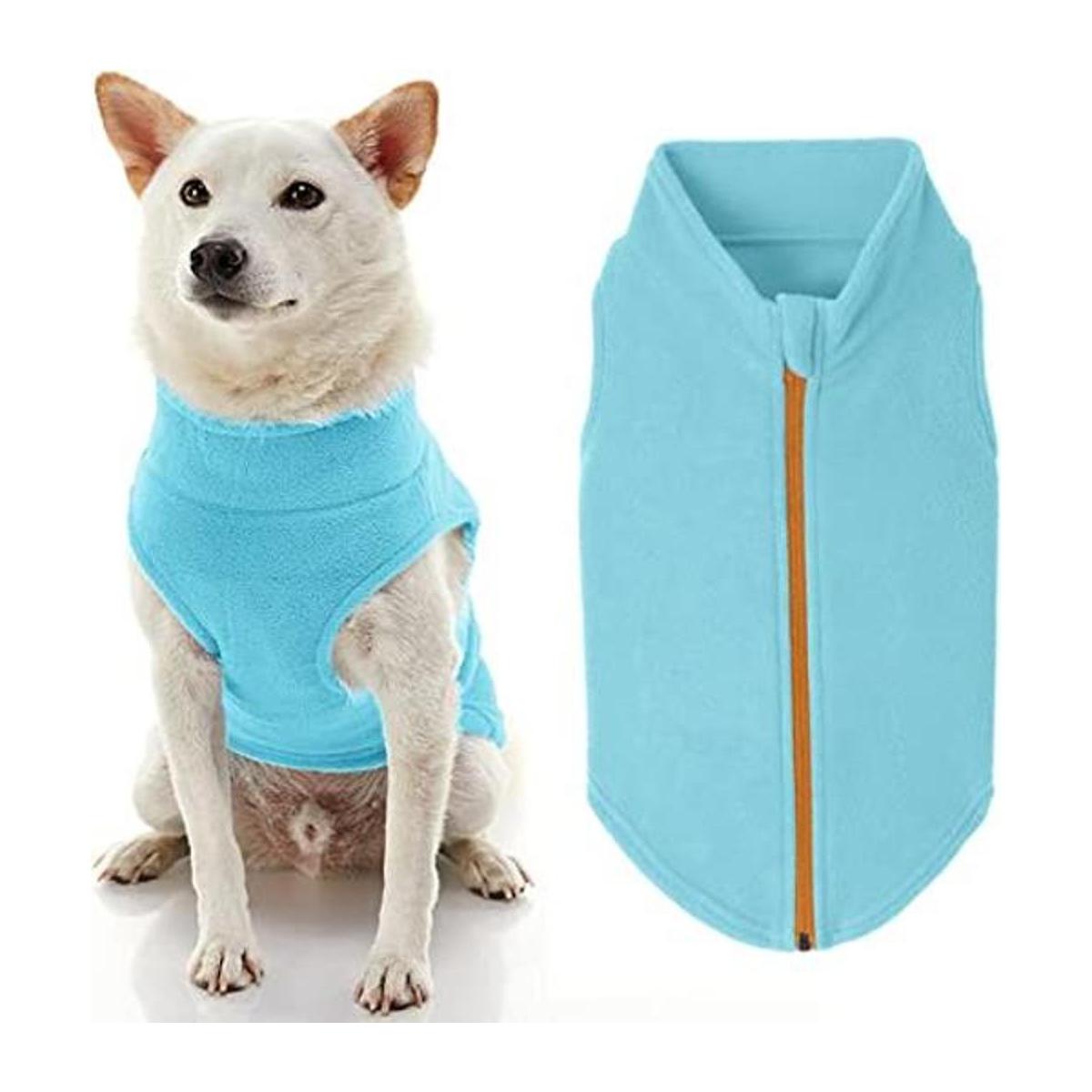 Suéter Gooby de forro polar con cremallera para perro